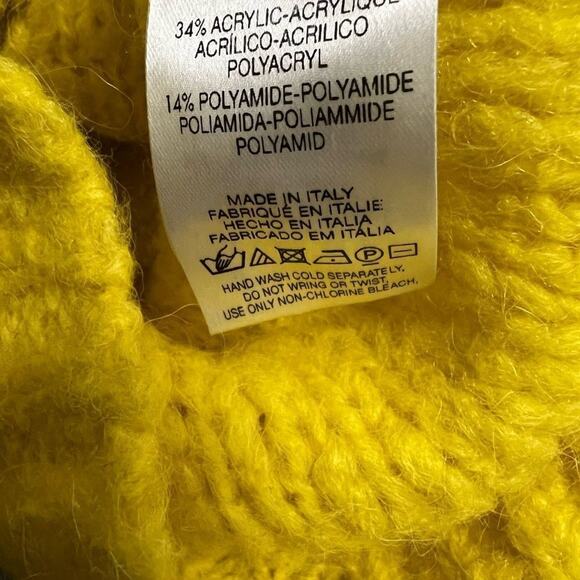 SLEEPING ON SNOW ANTHROPOLOGIE‎ YELLOW SWEATER SIZE S - Picture 7 of 8